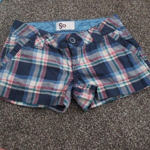 Plaid shorts